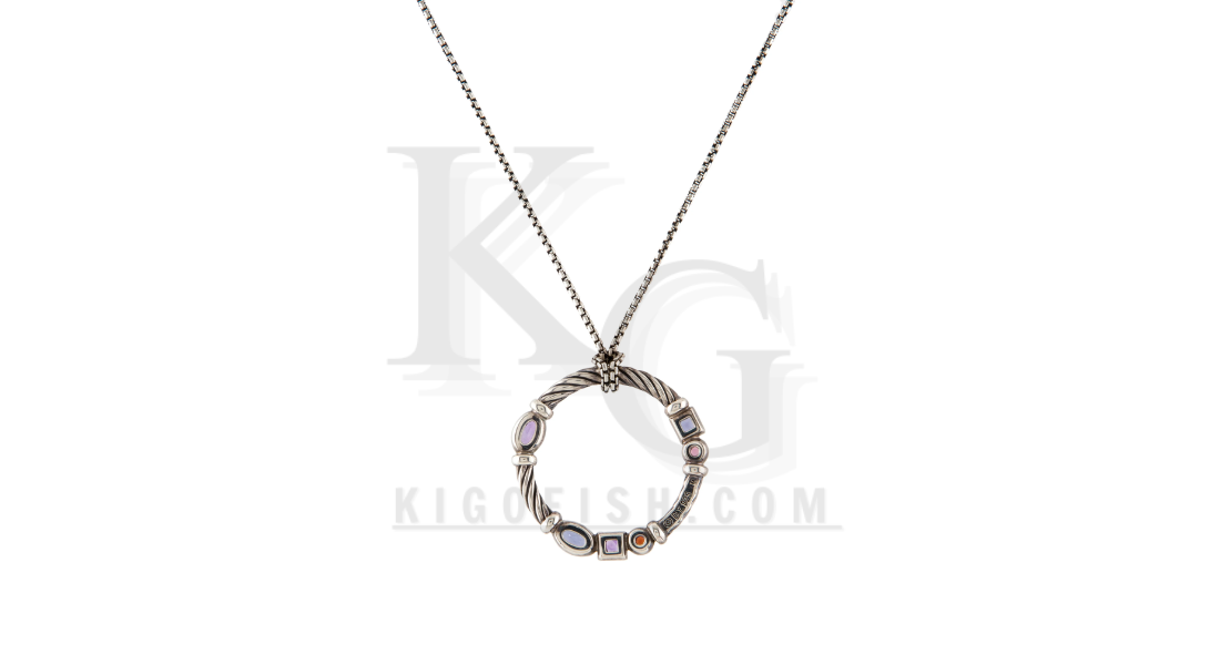 David Yurman Multi-stone Sapphire Necklace